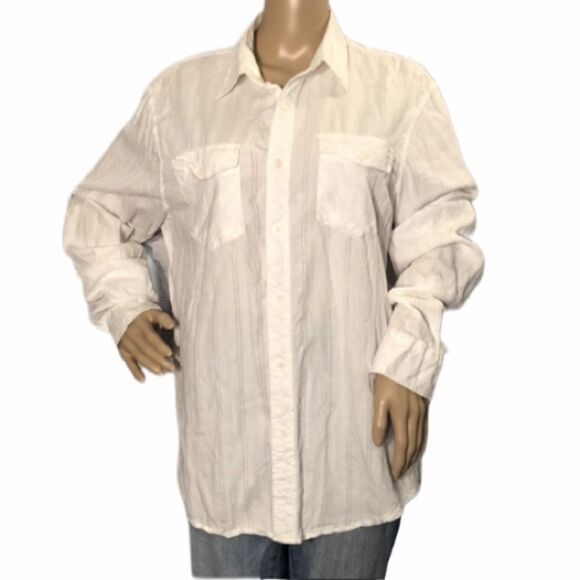 Carbon Classic Fit Button Down White Blous… - Picture 1 of 8